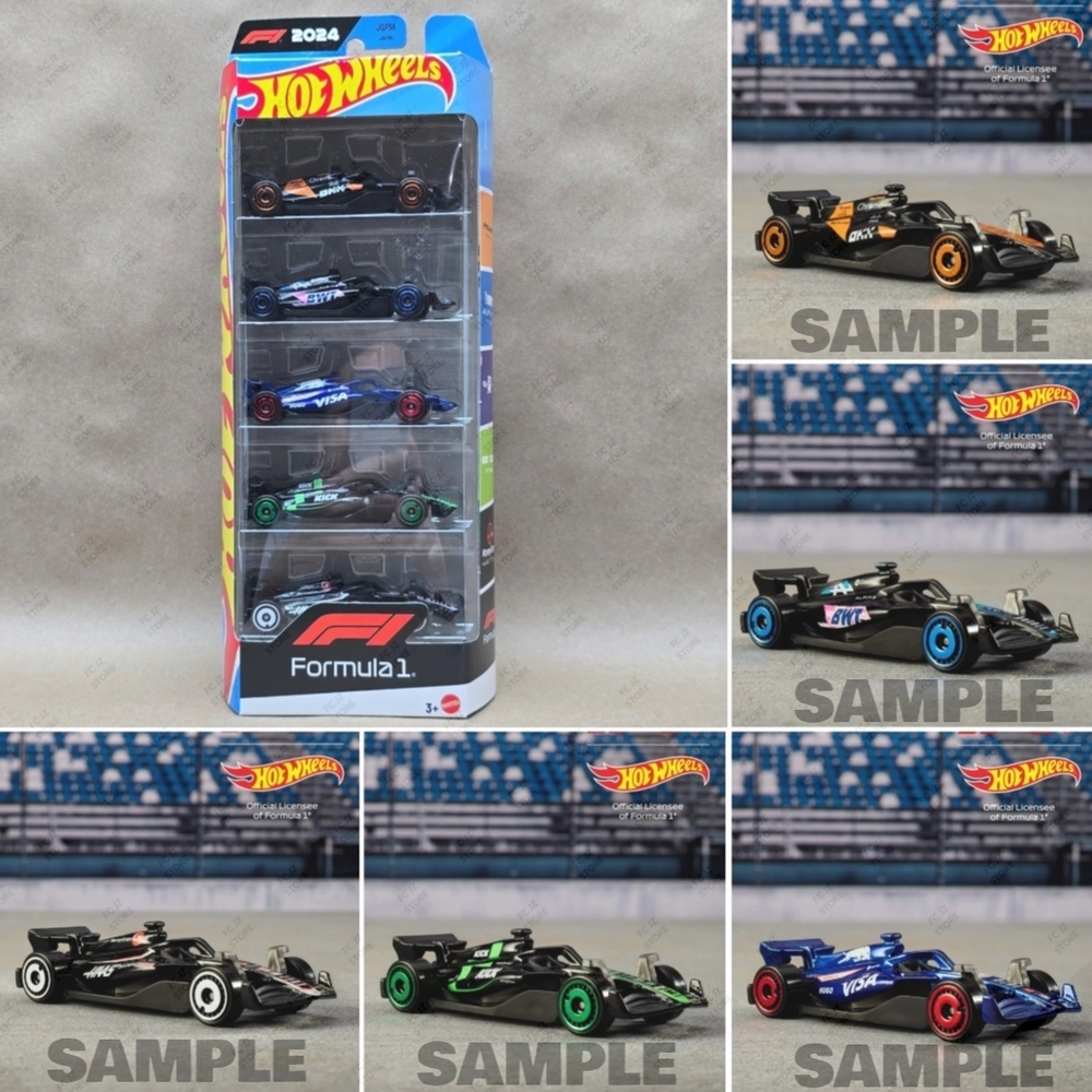 (2025) Hot Wheels -1:64 Scale Formula 1 Collectible Race Car (5-Pack), NEW - Picture 2 of 9